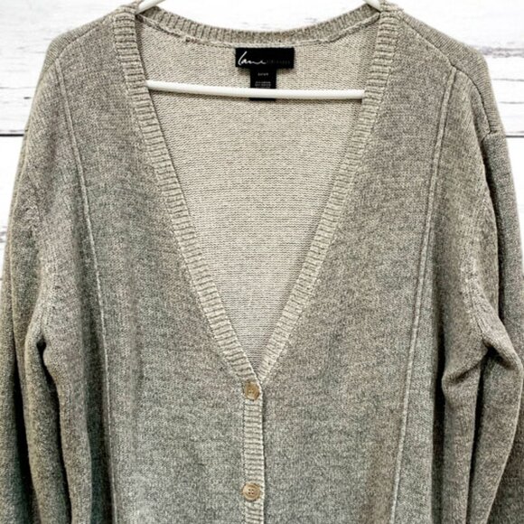 Lane Bryant Cardigan Sweater Women’s Size 22/24 V-Neck Button Up Gray Knit - Picture 1 of 9